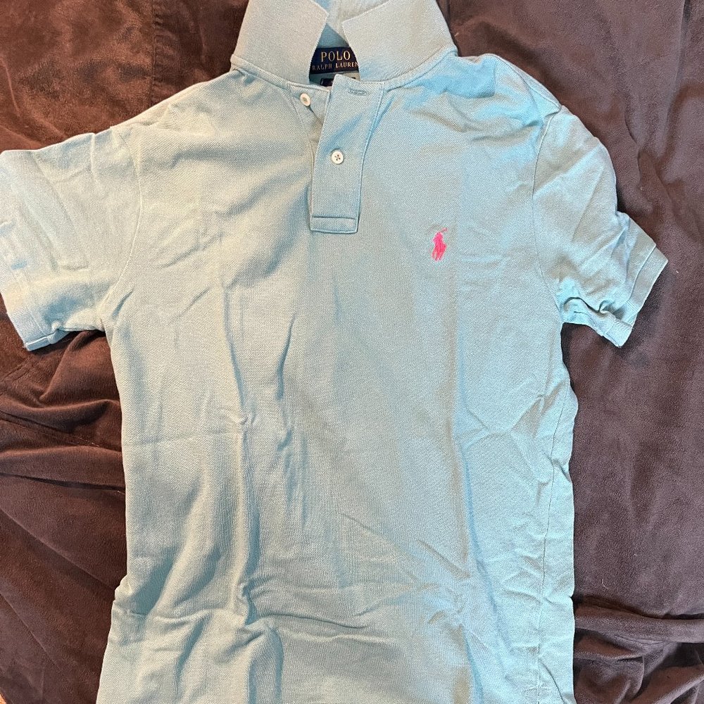 Baby/Light Blue Polo by Ralph Lauren Shirt Slim Fit